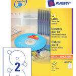 ETIKET AVERY CD L6043-25 50ST