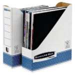 TIJDSCHRIFTCASSETTE BANKERS BOX SYSTEM A4 WT BL