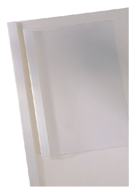 THERMISCHE OMSLAG GBC A4 4MM TRANSPARANT/WIT