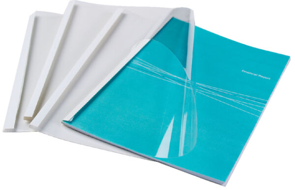 THERMISCHE OMSLAG GBC A4 6MM TRANSPARANT/WIT