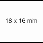 PRIJSETIKET SATO DUO 16 PERM WIT TBV PB216