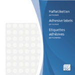 ETIKET HERMA 2210 ROND 8MM WIT 5632STUKS