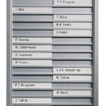 INFOBORD LEGAMASTER AAN/AFWEZIG 77X28CM 30 NAMEN