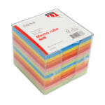 MEMOKUBUS QUANTORE 90X90MM TRANSPARANT ASSORTI
