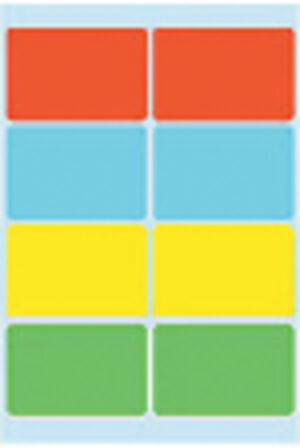 ETIKET HERMA 3681 26X40MM ASSORTI 40STUKS