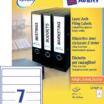 RUGETIKET AVERY L7702-25 192X39MM 175ST