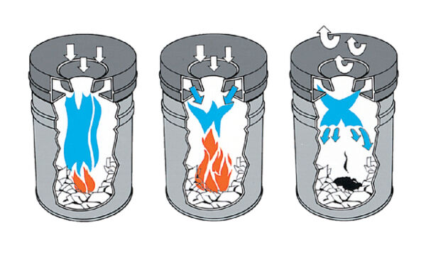 PAPIERBAK+VLAMDOVER 15LTR ZWART