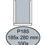 ENVELOP QUANTORE BORDRUG P185 185X280 ZK 120GR WIT
