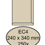 ENVELOP QUANTORE AKTE EC4 240X340 120GR CREMEKRAFT