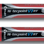ROLLERPEN PILOT HI-TECPOINT V7 DRUKKNOP 0.35MM RD