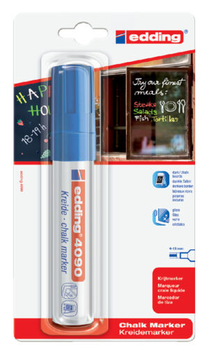 KRIJTSTIFT EDDING 4090 WINDOW BLOK 4-15MM BLAUW