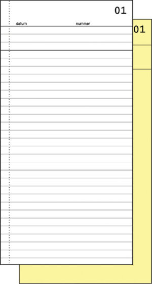 COMMISSIEBOEK EXPRES 210X105MM 50X2V