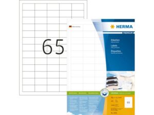 ETIKET HERMA 4606 38.1X21.2MM PREM WIT 13000STUKS