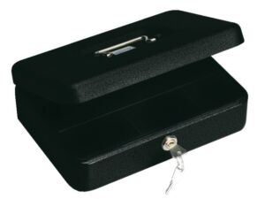 GELDKIST PAVO 250X180X90MM ZWART