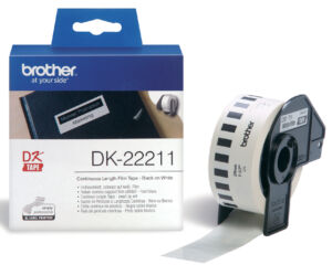 LABEL ETIKET BROTHER DK-22211 29MMX15.24M WIT