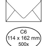 ENVELOP BANK C6 114X162 70GR WIT
