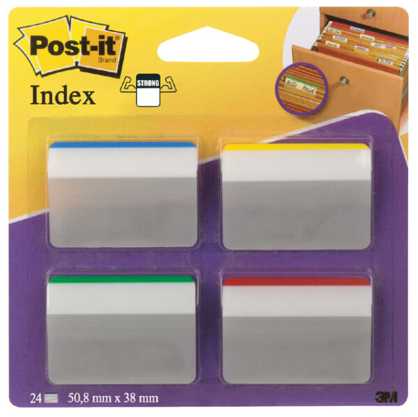 INDEXTABS 3M POST-IT 686A1 STERK 50MM ASS
