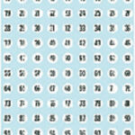 ETIKET HERMA 4128 8MM GETALLEN 1-540 540STUKS
