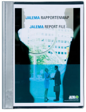 RAPPORTENMAP JALEMASTRIP EN DEKPLAATJE GRIJS