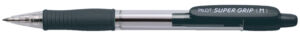 BALPEN PILOT SUPERGRIP DRUKKNOP ZWART