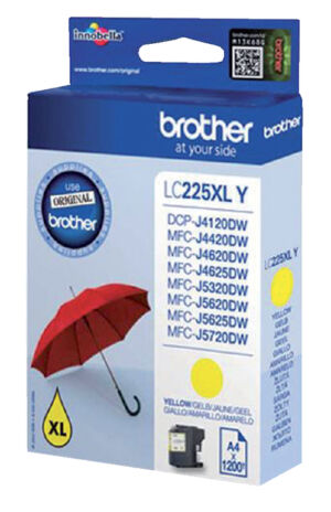 INKCARTRIDGE BROTHER LC-225XL GEEL