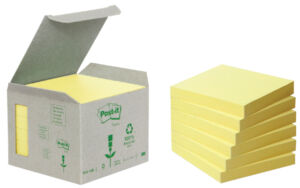 MEMOBLOK 3M POST-IT Z-NOTE R330 RECYCLE GEEL