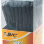 BALPEN BIC M10 CLIC M ZWART IN PLASTIC DOOS