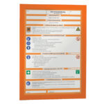 DURAFRAME DURABLE A4 ZELFKLEVEND ORANJE