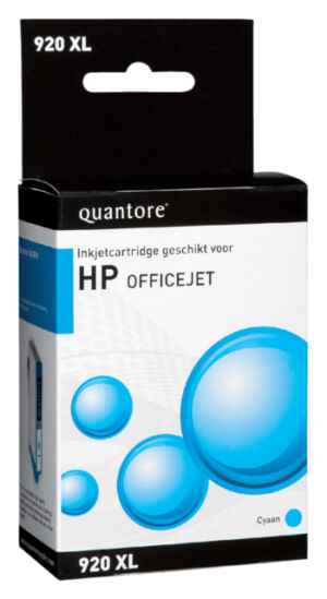 INKCARTRIDGE QUANTORE HP 920XL CD972AE HC BLAUW