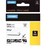 LABELTAPE DYMO 18443 9MMX5.5M RHINO WIT/ZWART