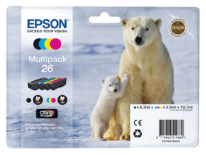 INKCARTRIDGE EPSON T261640 ZWART 3 KLEUREN