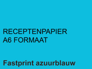 RECEPTPAPIER FASTPRINT A6 80GR LICHTBLAUW