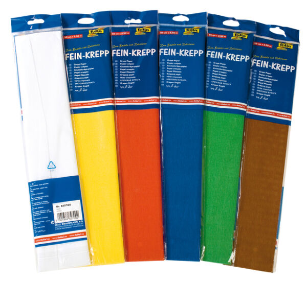 CREPEPAPIER FOLIA 250X50CM NR140 KERSTGROEN