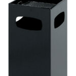 ASBAK MET DEKSEL METAAL ANTRACIET 39,5X39,5X91CM