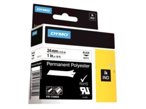 LABELTAPE DYMO 1734523 24MMX5.5M RHINO WIT/ZWART