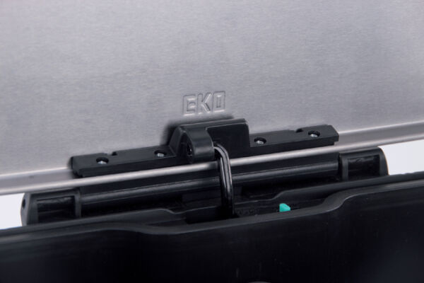 AFVALBAK PEDAALEMMER RECHTHOEKIG 40LITER MAT RVS