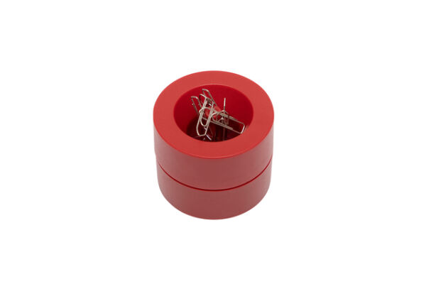 PAPERCLIPHOUDER MAUL 30123 MAGNETISCH 6CM ROOD