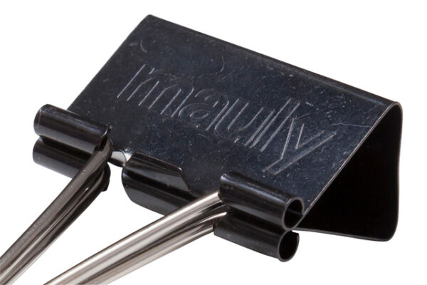 PAPIERKLEM MAUL FOLDBACK 32MM ZWART