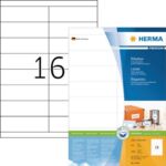 ETIKET HERMA 4264 105X33.8MM PREMIUM WIT 1600STUKS