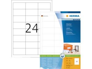 ETIKET HERMA 4632 64.6X33,8MM PREM WIT 4800STUKS