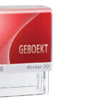 TEKSTSTEMPEL COLOP 20 GEBOEKT ROOD