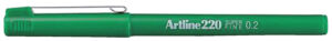 FINELINER ARTLINE 220 ROND 0.2MM GROEN