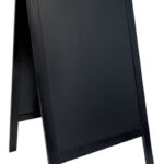 STOEPBORD SECURIT 70CMX125CMX4CM ZWART HOUT