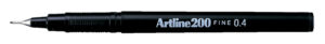 FINELINER ARTLINE 200 ROND 0.4MM ZWART