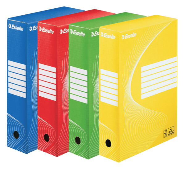 ARCHIEFDOOS ESSELTE BOXY 80MM GEEL