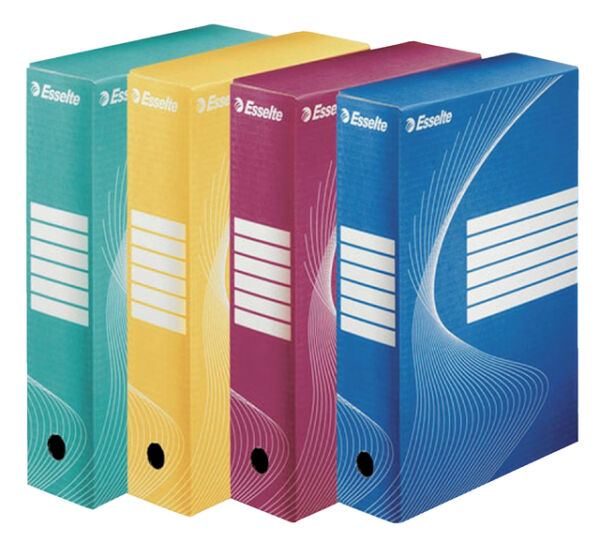 ARCHIEFDOOS ESSELTE BOXY 80MM BLAUW