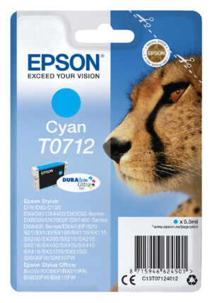 INKCARTRIDGE EPSON T0712 BLAUW