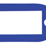 SLEUTELLABEL PAVO PLASTIC DONKERBLAUW
