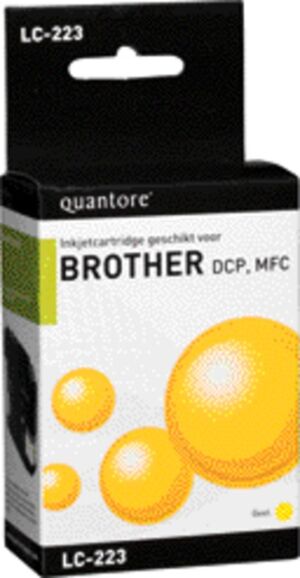 INKCARTRIDGE QUANTORE BRO LC-223 GEEL
