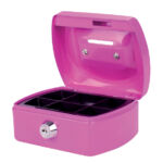 GELDKIST PAVO 125X95X60MM MET GLEUF ROZE